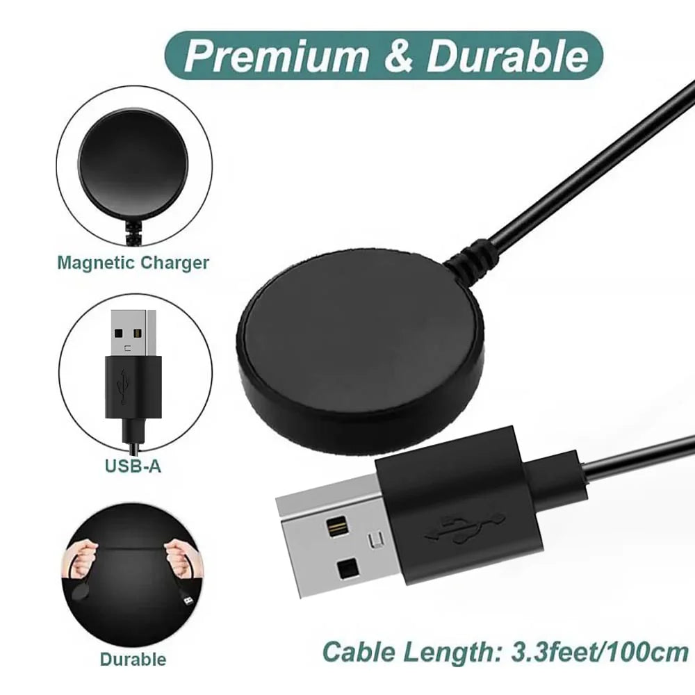 USB Type C PD Cable Charger For Samsung Galaxy Watch 6/5/Pro/4/3 41mm 45mm Active 2 40mm 44mm Watch6 Classic 43mm 47mm 42mm 46mm Oasis Select