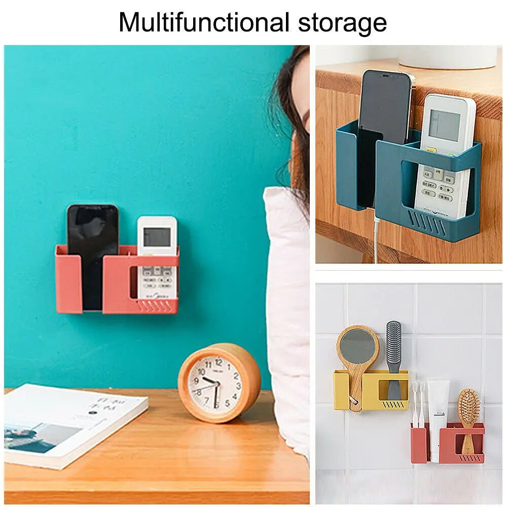 Multi-function Television Convenient Remote Control Organizer Storage Stand Phone Boxes Wall Mounted Box Oasis Select