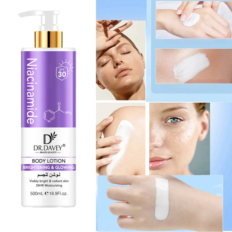DR.DAVEY 500ml Niacinamide Body Lotion – Hydrating & Lightweight