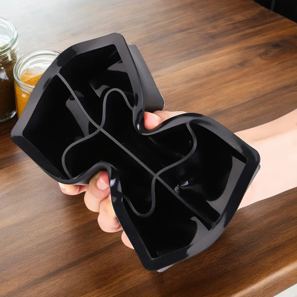 4/6/8 Grid Large Silicone Ice Cube Tray Mold, Food Grade Square Ice Maker, DIY Frozen Beverage Mold, Easy Release Ice Tray Oasis Select