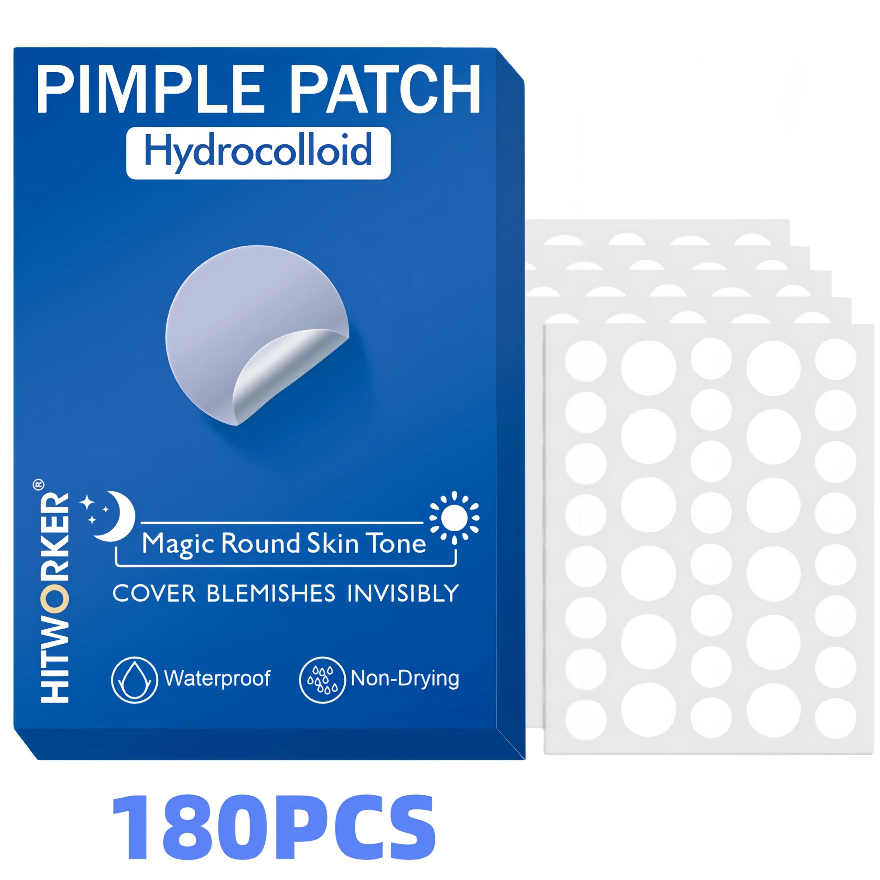 180/360/720pcs acne patches, water-based gel non irritating, suitable for all skin types Oasis Select 180pcs