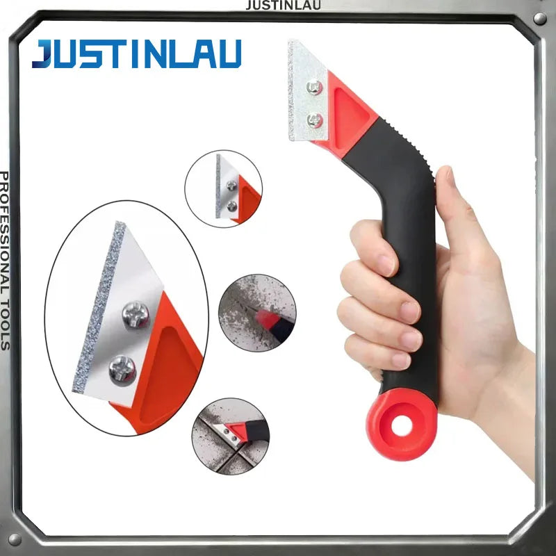 JUSTINLAU 1 Set of Ceramic Tile Joint Cement Slurry Cleaner Wall and Floor Tile Joint Cleaner Scraper Manual Cleaning Tool Oasis Select