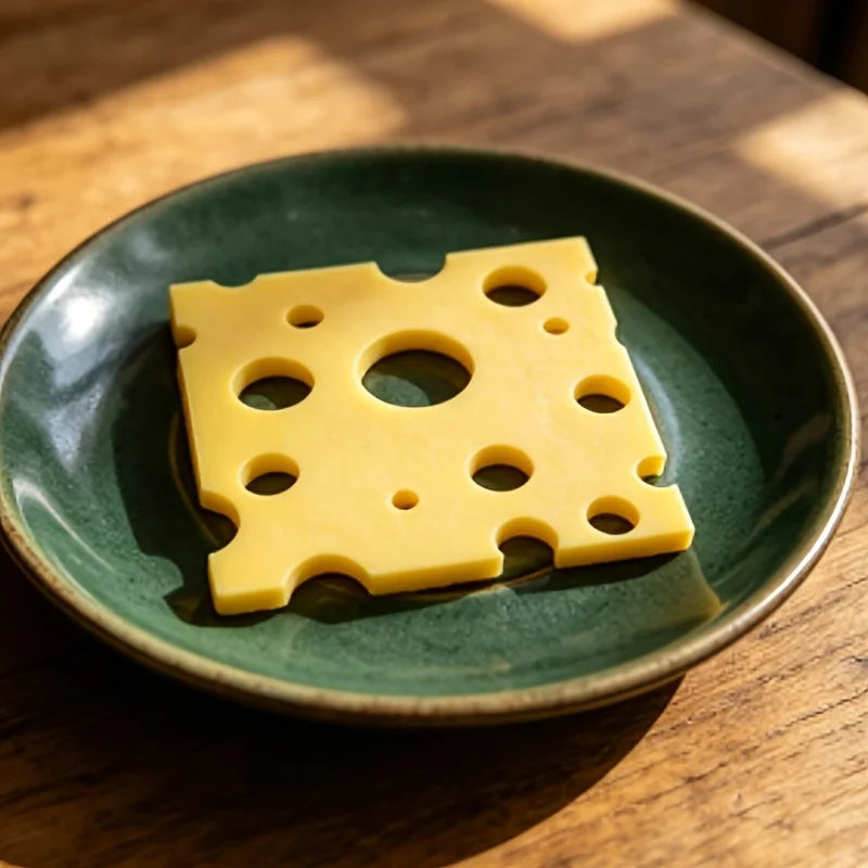 3.35 Inch 3D Cheese Coaster Cute Yellow Non-slip Heatproof Pad for Coffee Cups Home Kitchen Desktop Decoration Oasis Select