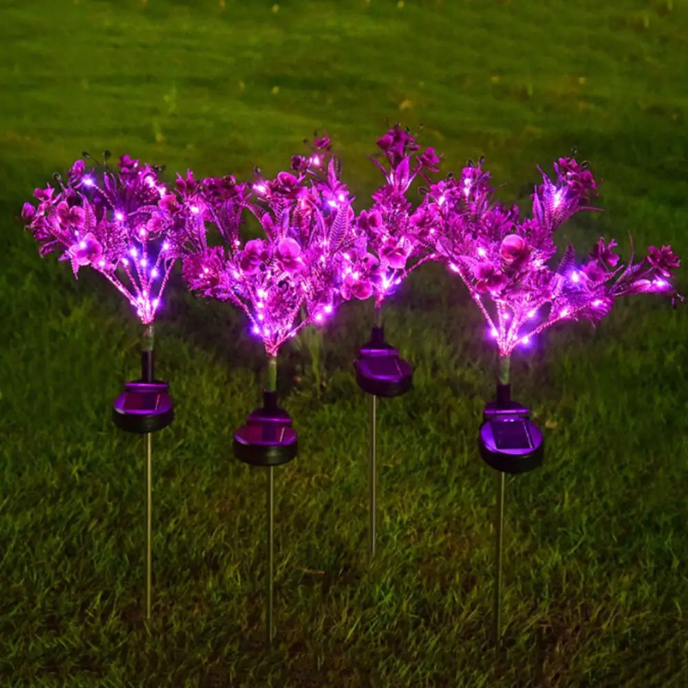 Solar Butterfly Orchid Garden Lamp – IP65 Waterproof Outdoor
