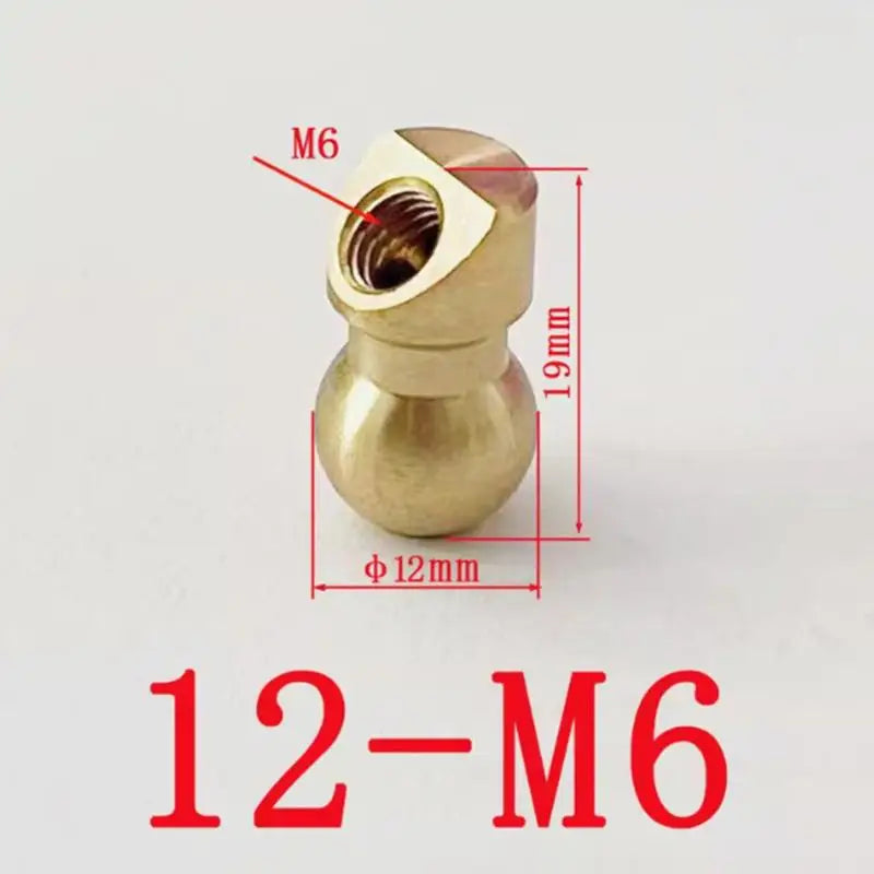 Machine Tool CNC Oblique Spray Brass Ball Coolant Nozzle Universal Ball Joint Flexible for Lathe Mill Cutting Oasis Select 12MM to M6