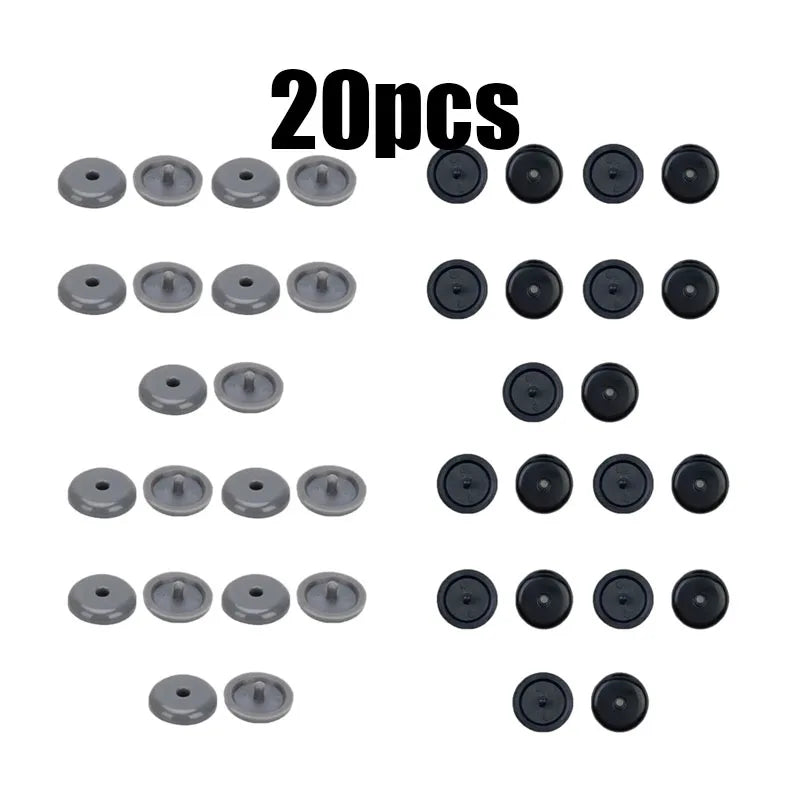 5/10/20pcs Car Parts Auto Safety Seat Belt Black Plastic Stopper Pitch Limit Buckle Clip Retainer Retainer Seatbelt Stop Button Oasis Select 20pcs mix 2