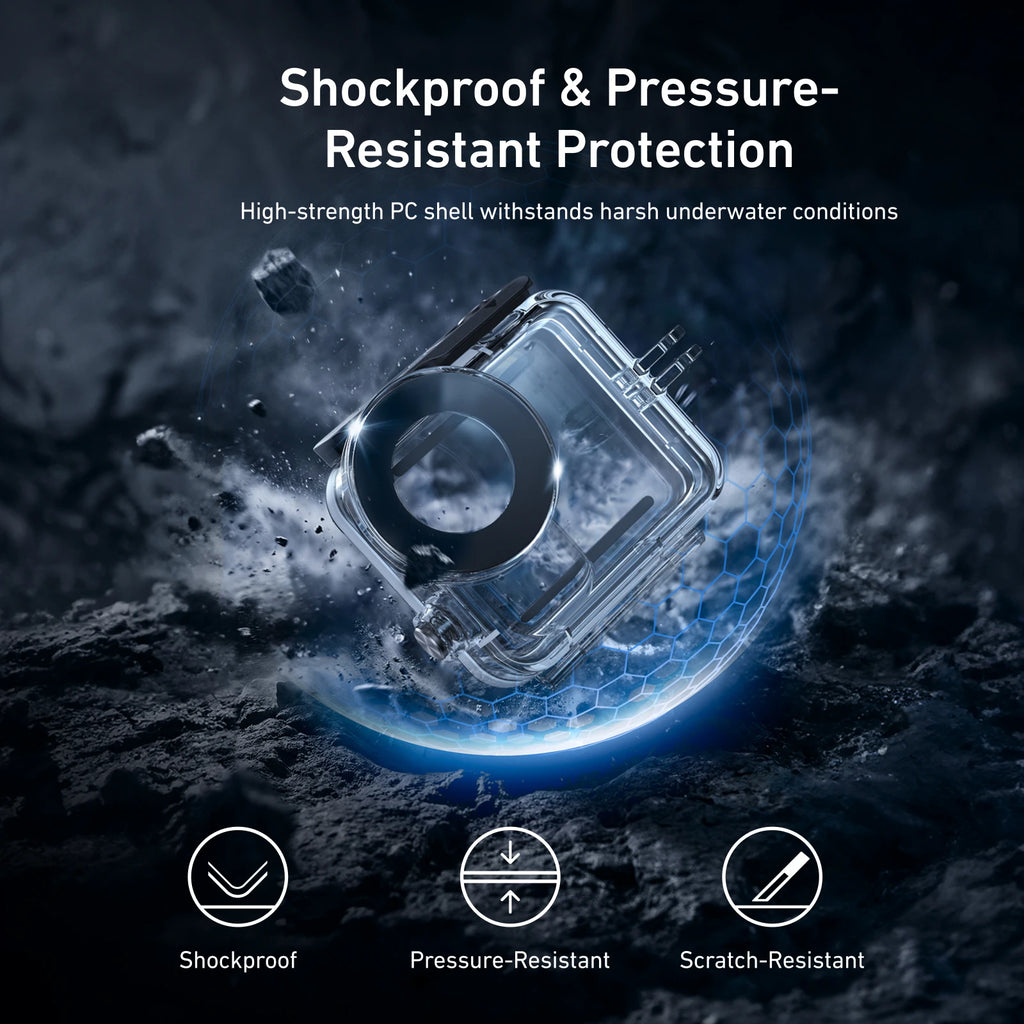 TELESIN 60M Waterproof Case for DJI Osmo Nano Dive Housing