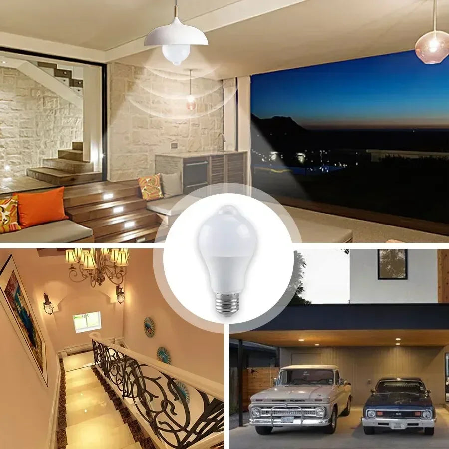 PIR Motion Sensor LED Bulb E27 B22 12W–20W Auto On/Off Motion Sensor LED Bulb Oasis Select