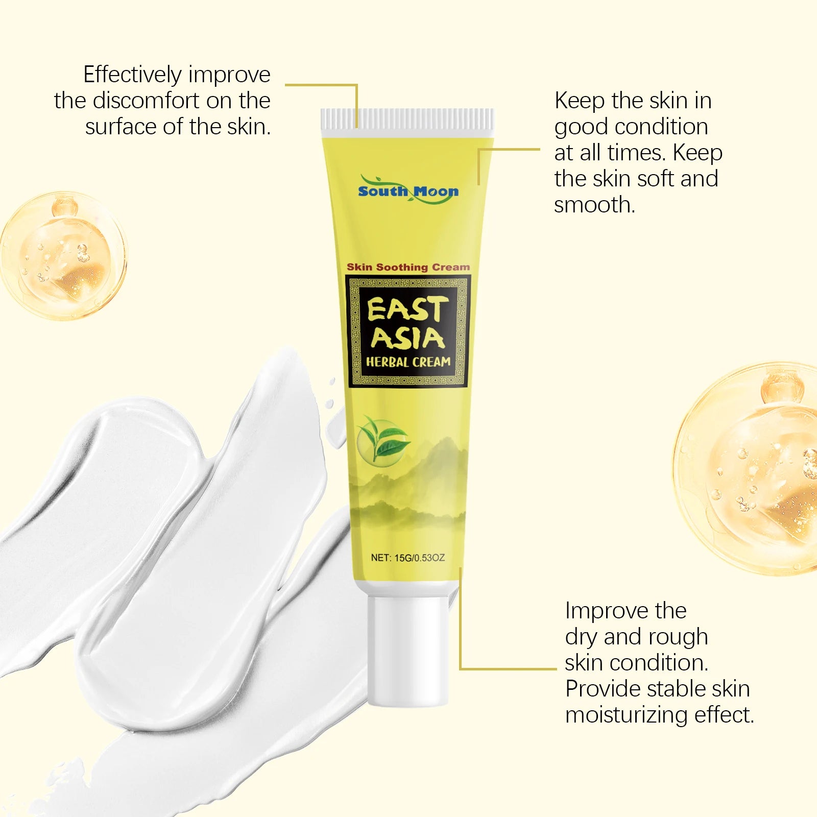 South Moon Tea Tree & Centella Herbal Cream for Dry Skin Herbal Moisturizing Cream Oasis Select