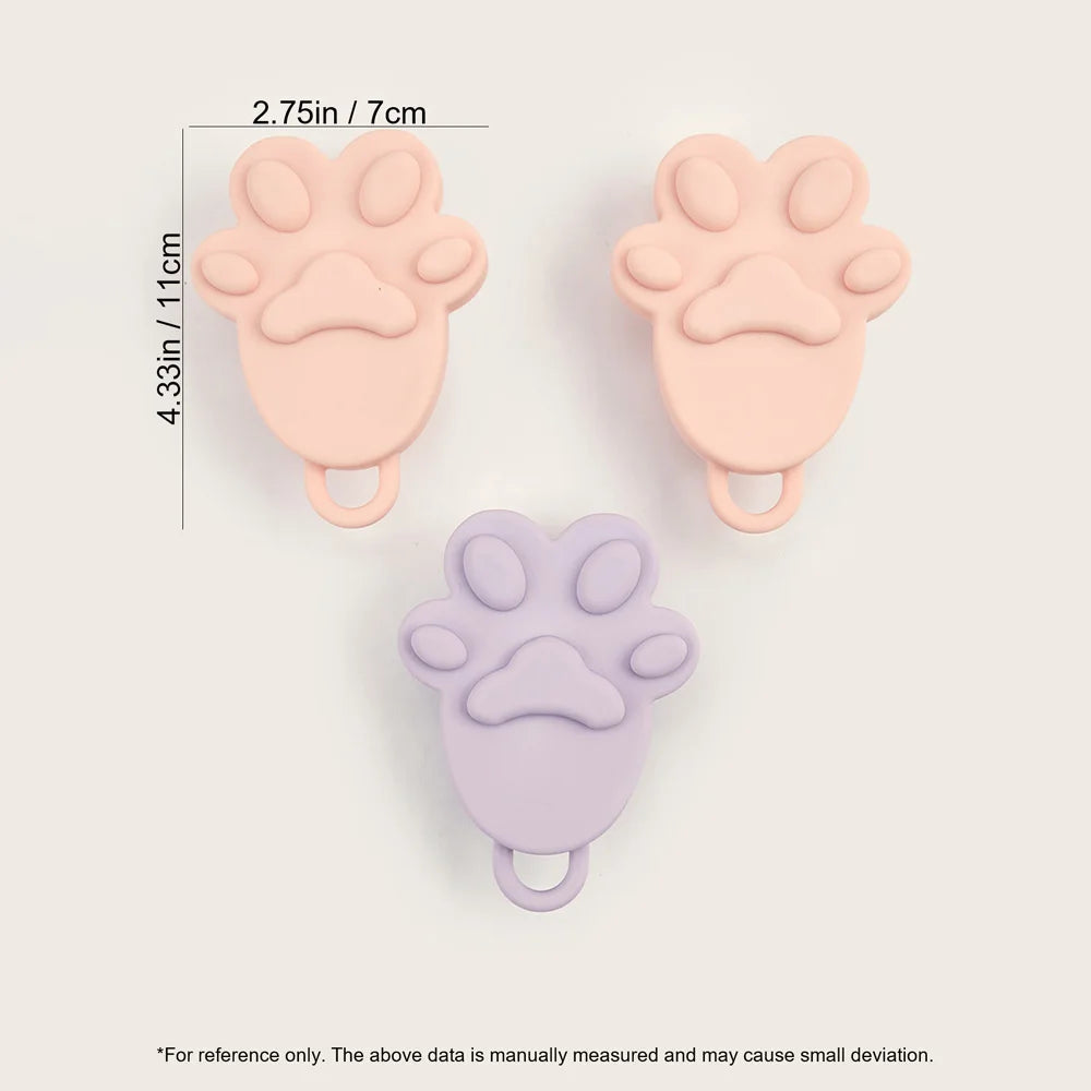 Silicone Cat Paw Scalp Massager Set – Pink & Purple Shampoo Brush Scalp Massage Brush Oasis Select