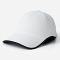New Design Seamless Baseball Cap Quick Drying Lightweight Sports Hat Packable Breathable Visor Cap Oasis Select White