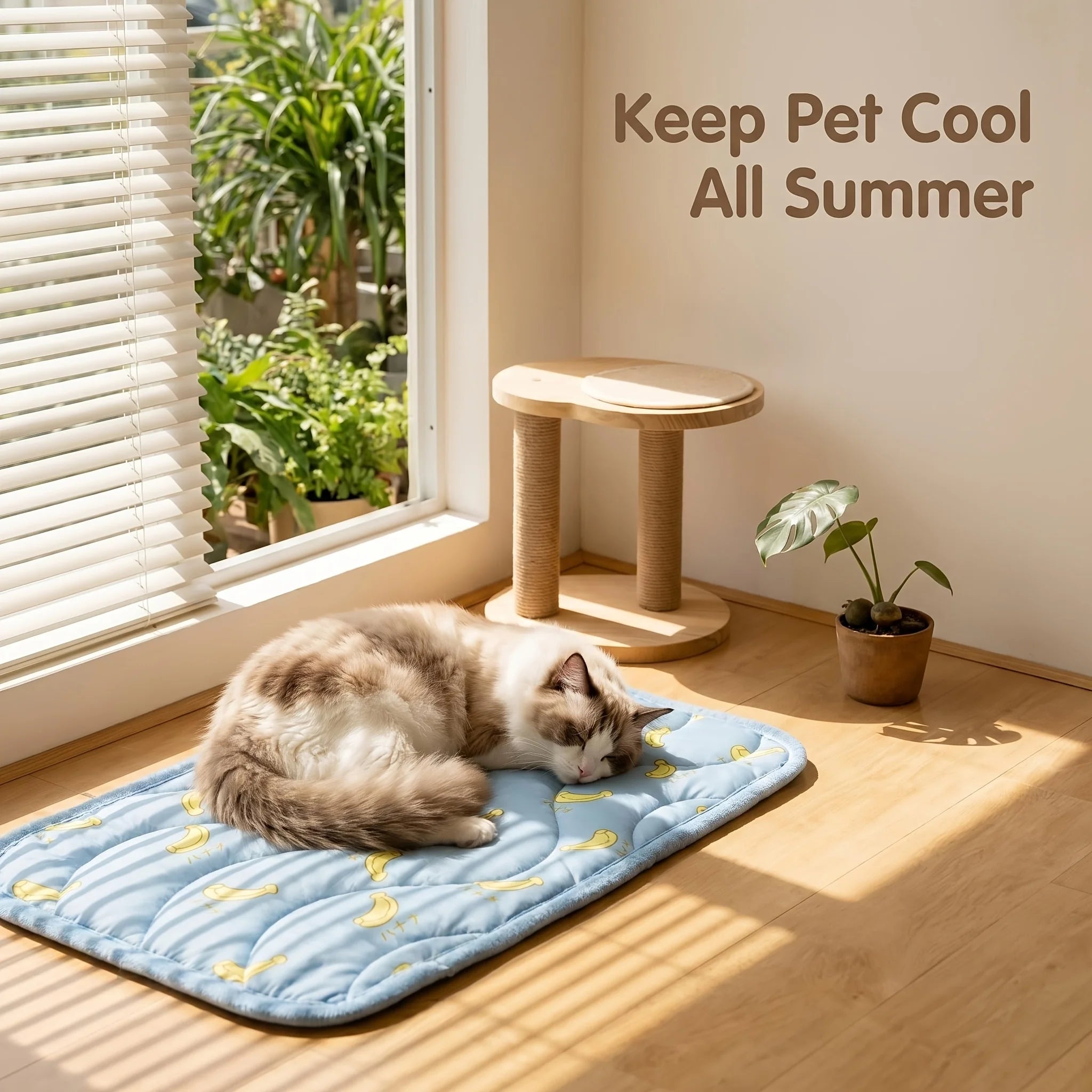 Pet Ice Mat Dog Cooling Mat Summer Cat Cooling Pad Summer Cooling Anti-Slip Bite-Resistant Oasis Select