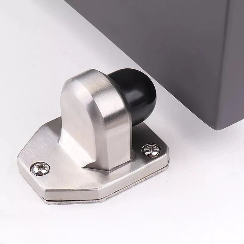 Heavy Duty Glass Door Stop with Solid Stainless Steel and Anti Collision Rubber Buffer to Protect Doors and Reduce Noise Oasis Select