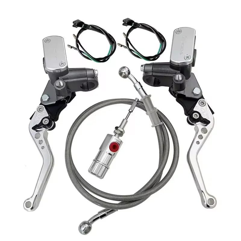 Direct push brake upper pump hydraulic clutch kit modification labor-saving clutch assembly accessories 14mm piston Oasis Select Silver