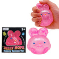 Jelly Rabbit Hops Sensory Squeeze Toy Stress-Relief Slow Rebound Soft Pinch Desktop Decoration Party Birthday Gifts Oasis Select Pink