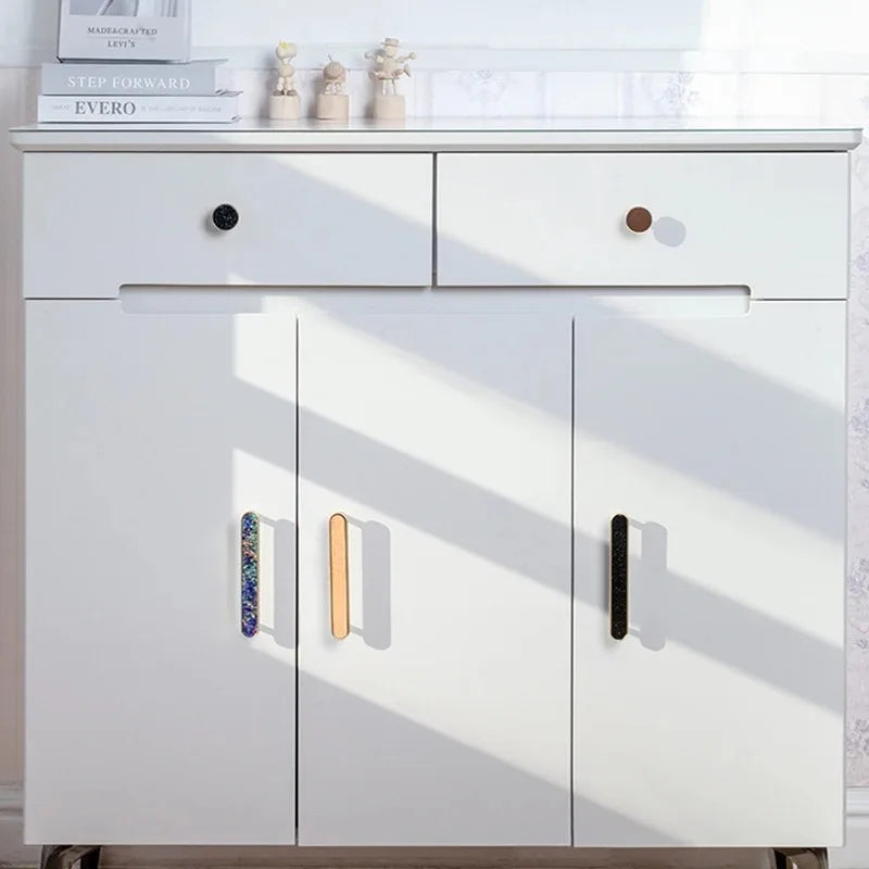 Handles Drawer Cabinet Furniture Kitchen Handles for Cabinet Knob Door Drawer Furniture Kitchen Knob Brass Polychrome Shell Oasis Select