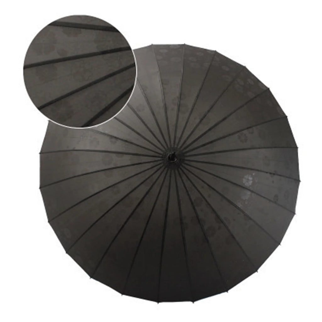 PEAKINBAGS Ultra Large 24-Rib Long Handle Retro Windproof Umbrella