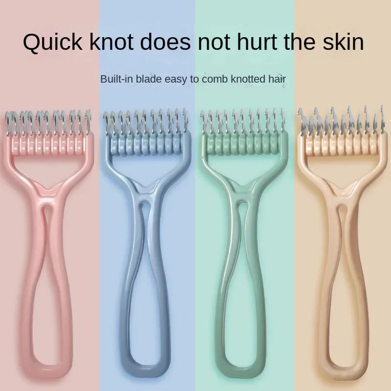 Cat Brush Pet Knot Comb 2 in 1 Dogs Cat Fur Knot Cutter Pets Hair Removal Comb Dog Grooming Shedding Tools Pet Cleaning Supplies Oasis Select