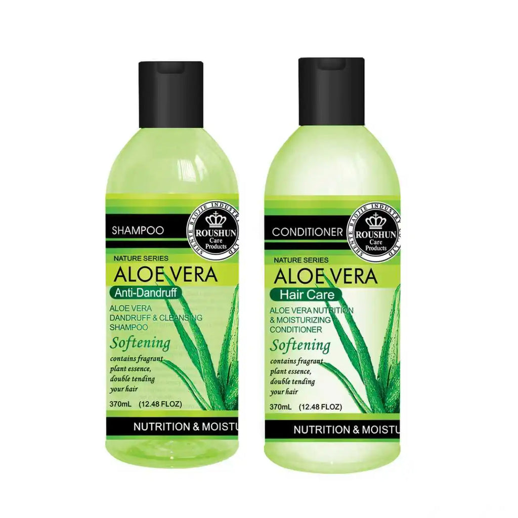 ROUSHUN Aloe Vera Shampoo & Conditioner Set – All Hair Types