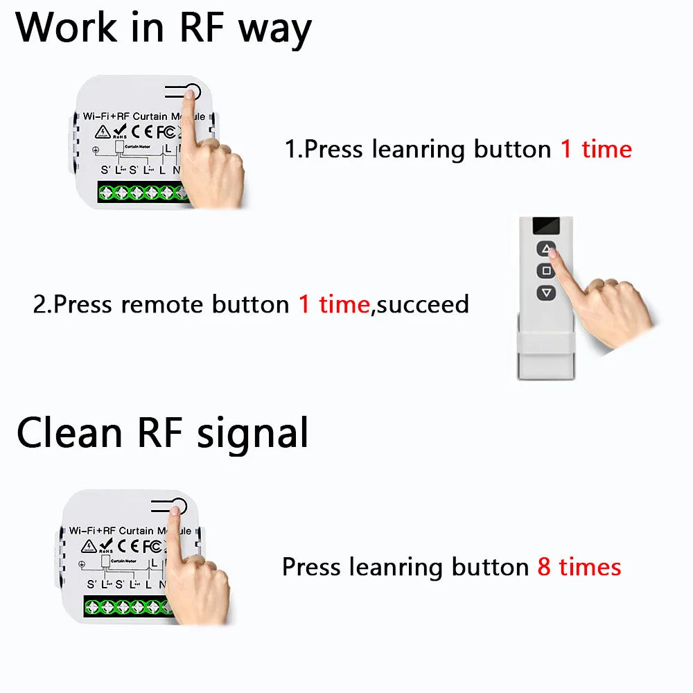 Tuya WiFi Smart Curtain Switch Roller Blinds Shutter Motor Remote Controllers Smart Life Voice APP Control For Alexa Google Home Oasis Select