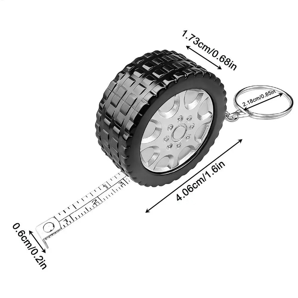 Cloth Tape Measure 1 Meter Small Tire-Shaped Accurate Ruler Diameter Tape Measure for Body Clothes Tailor Fabric Pipe Carpentry Oasis Select Silver