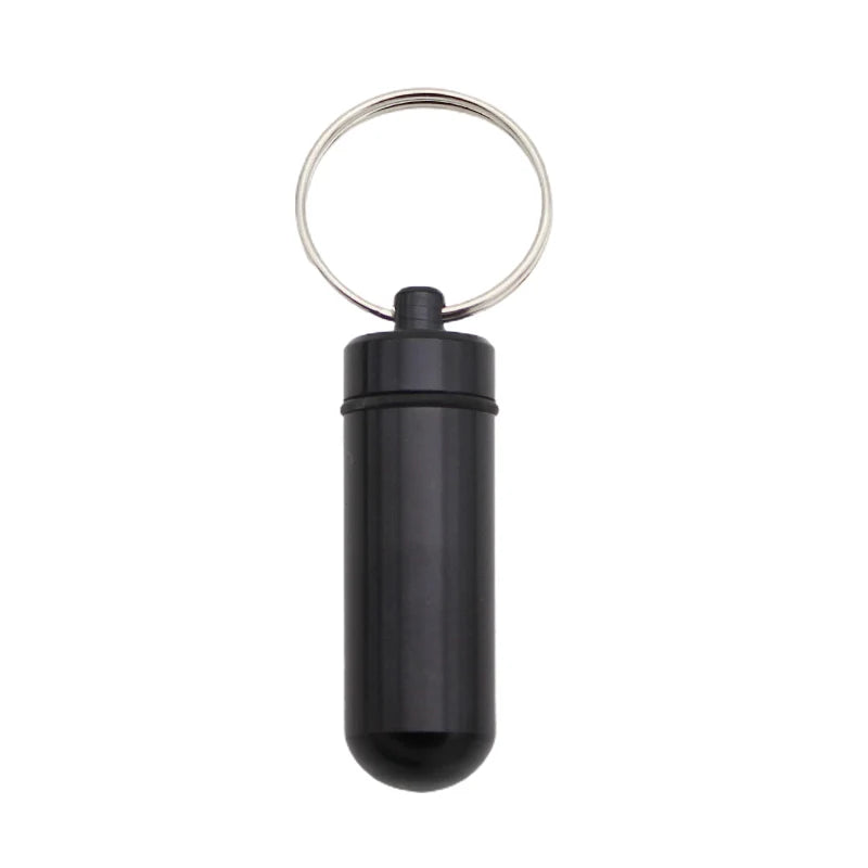 EDC Waterproof Capsule Keychain Case – Aluminum Pill & Gear Pod