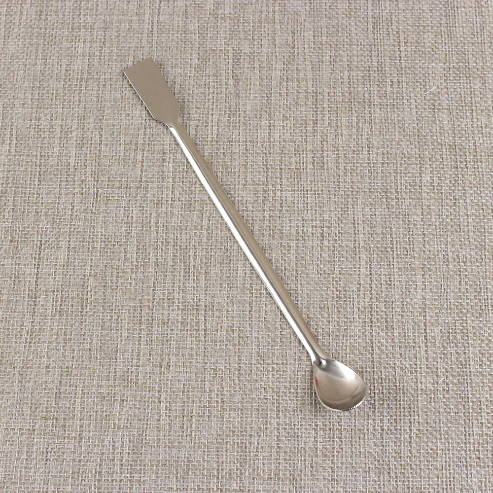 Double-Ended Stainless Steel Lab Spoon & Spatula 200mm