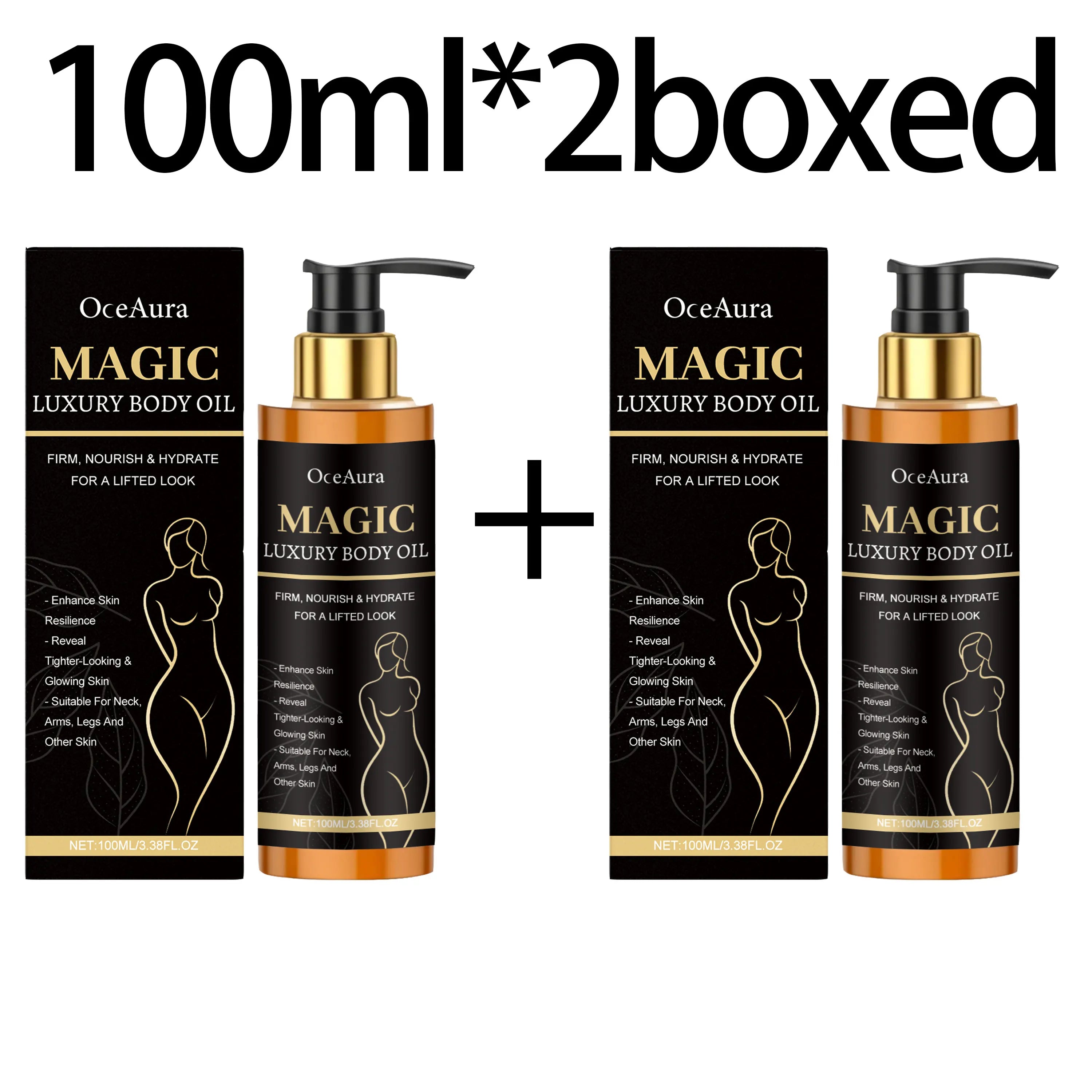 Skin Firming Oil Firming Lift Skin Remove Fine Lines Anti Dryness Improve Sagging Smooth Moisturizing Massage Essential Oil Oasis Select 100ML Boxed X 2PCS
