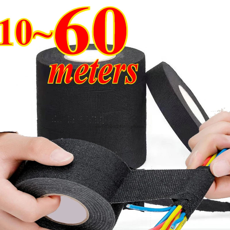 9/15/19/25/mm Electrical Insulation Heat-resistant Wiring Harness Tape PET Bundle Flame Retardant Tape Oasis Select