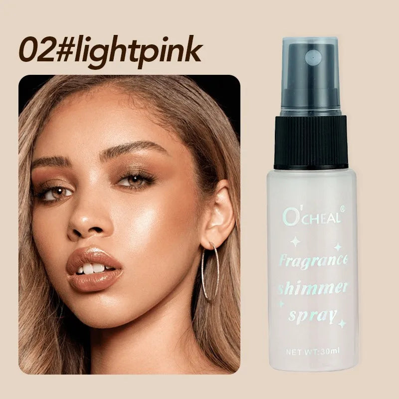 Waterproof Glitter Flash Spray – Face, Body & Neck Shimmer Body Glitter Spray Oasis Select 02 lightpink