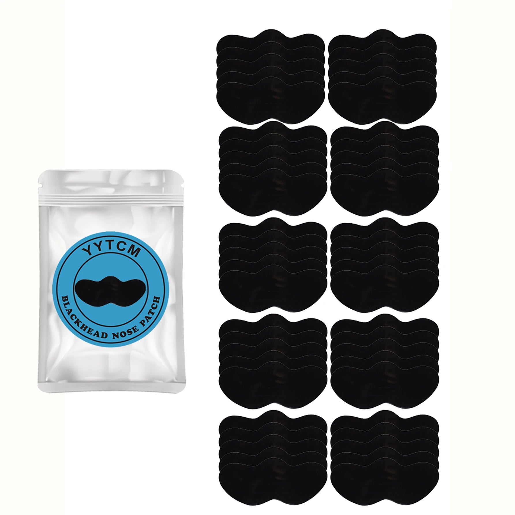 Bamboo Charcoal Nose Pore Strips – Deep Cleansing Blackhead Remover Nose Pore Strips Oasis Select 50pcs small size