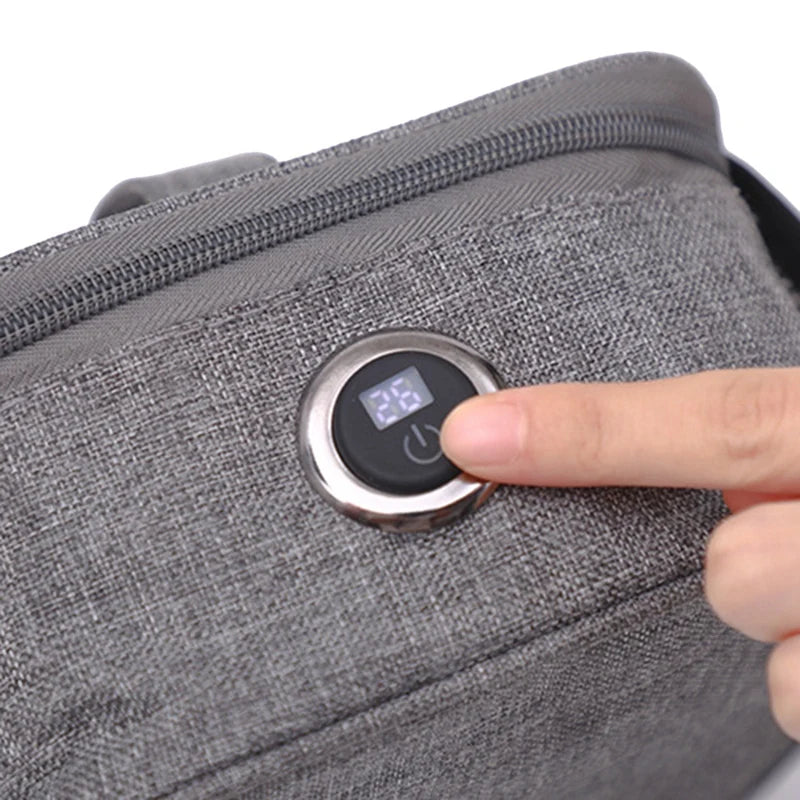 USB Portable Food Warmer Electric Lunch Box Bags Food Heating Bento Thermal Pouch Insulated Lunch Bag Without Display Durable Oasis Select