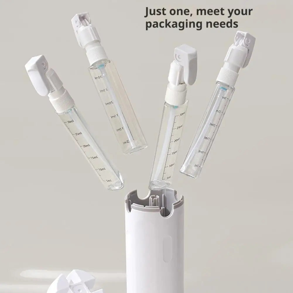 4-in-1 Emulsion Dispenser Bottle, Travel Bottle, Minimalist with Labels, Travel Dispenser Bottle, Toiletry Container Oasis Select