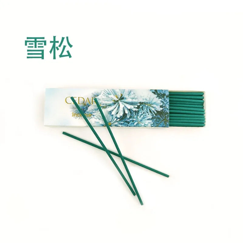 4Box* 30Sticks Lemongrass Palo Santo Incense White Sage Cedar Coffee Home Fragrance for Yoga Meditation Gift-Giving Incense Oasis Select CEDAR 4 box