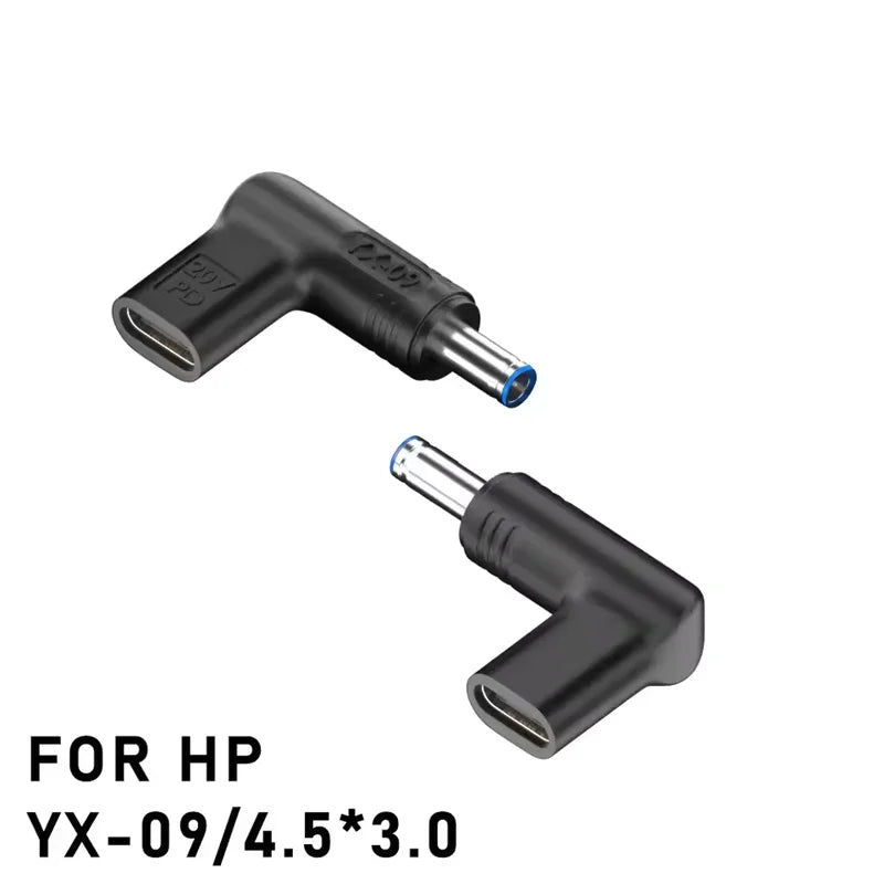 100W USB-C to DC Laptop Charger Adapter – HP Dell Asus Lenovo Laptop Charger Adapter Oasis Select 4.5-3.0 for HP