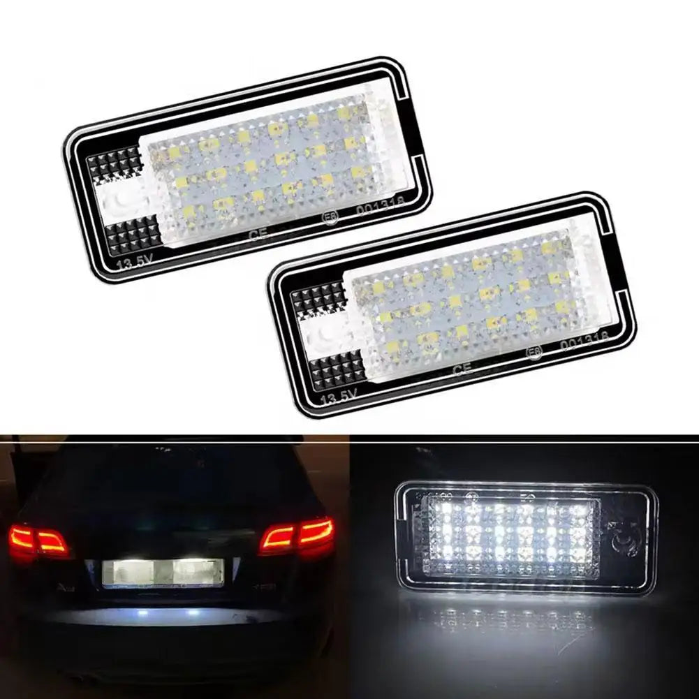 LED License Plate Lights for Audi A3 A4 A6 Q7 – Canbus 2pcs LED License Plate Light Oasis Select