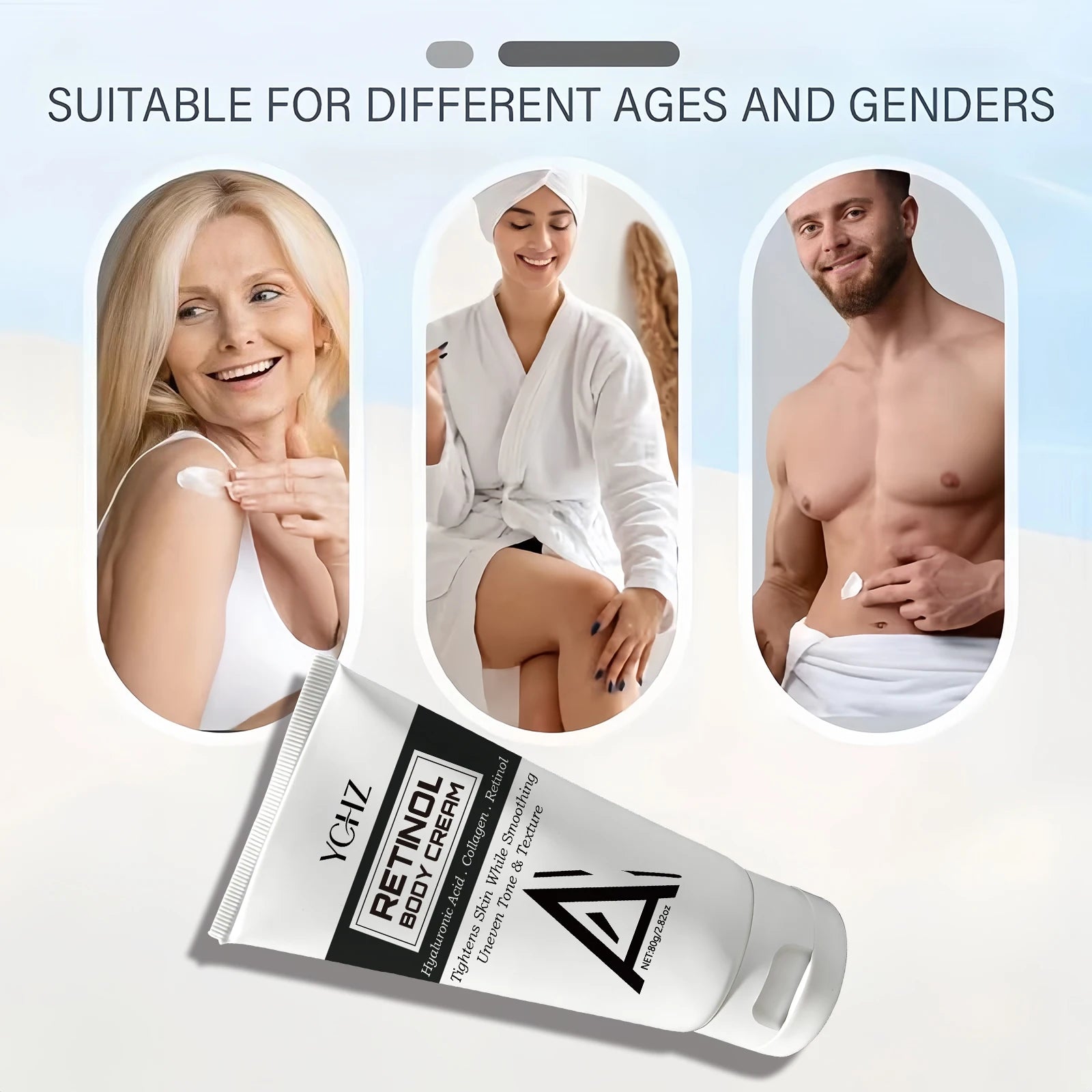 YCHZ Retinol Firming Cream – Anti-Wrinkle Face & Body 80g