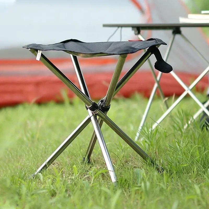 Outdoor Telescopic Folding Stool Portable Folding Chair Lightweight Stainless Steel Fishing Chair Mini Pony Stool Oasis Select