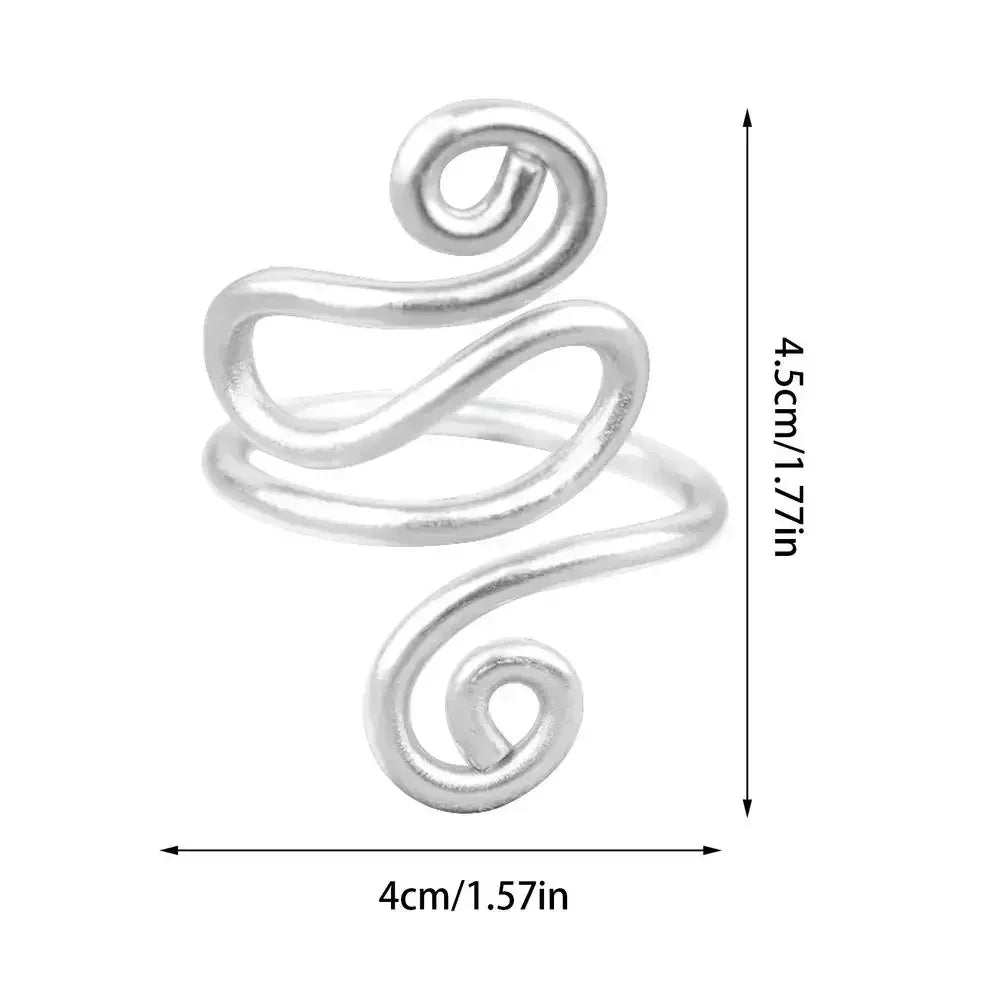 Adjustable Knitting Crochet Loop Ring Knittied Yarn Guide Hook Finger Faster Holder Thimble Crocheters Thread Ring Sewing Tools Oasis Select White