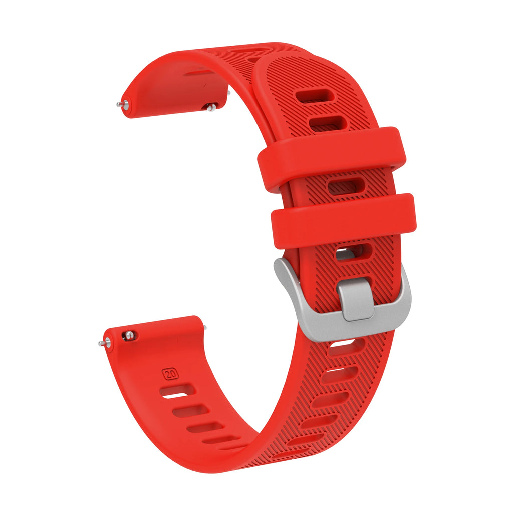 Silicone Band & Case for Garmin Forerunner 55 158 – 20mm Strap Watch Band & Case Oasis Select Red Strap Forerunner 158 55