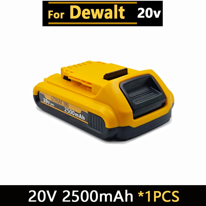 Big promotion 20V lithium ion battery, for dewalt power tool DCB606 DCBGene DCB206 DCB200 MAX 20V batteries// Oasis Select 1Pcs 20V 2.5Ah