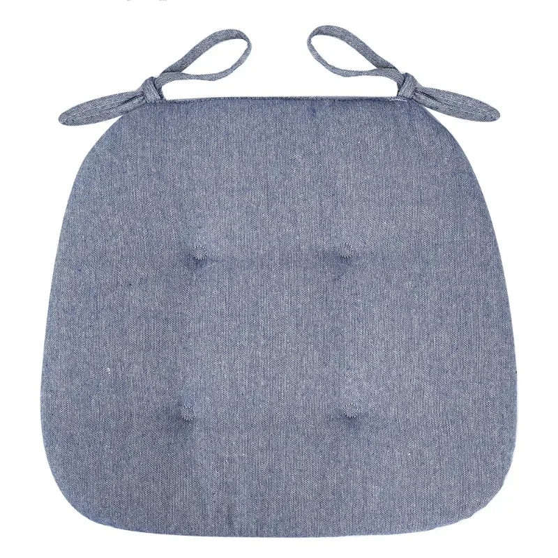 Universal Horseshoe Shape Dining Chair Cushion Thickened Keep Warm Cotton Linen Seat Pad Breathable All Season Home Use Oasis Select Blue