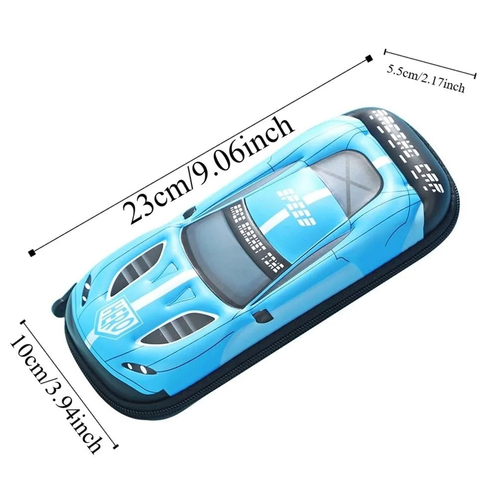 Cartoon 3D Car Pen Organizer EVA Pressure-resistant Drop-proof Storage Pen Pocket Large Capacity Waterproof Pencil Case Oasis Select