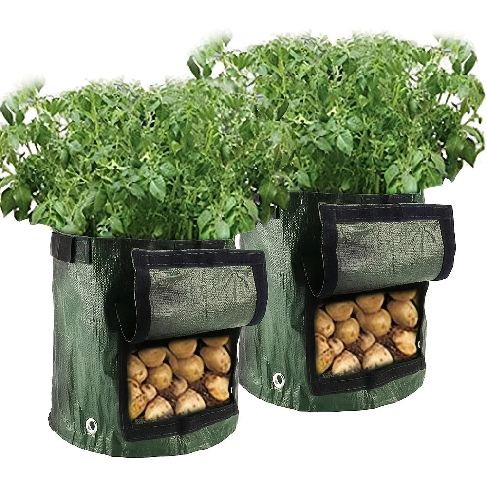 4PCSPotato Planting Bag,Breathable for Horticultural Cultivation of Vegetables and Fruits,Used for Planting Potatoes and Carrots Oasis Select
