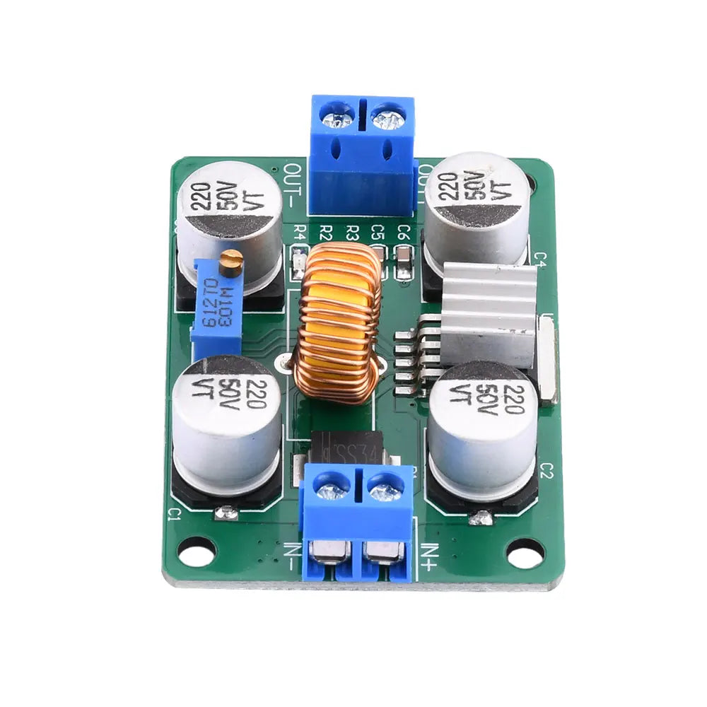 DC-DC 4-38V To 1.25-36V 5A 75W Adjustable Buck Power Module High-power Step-down Voltage Regulator Board With Heat Sink Oasis Select