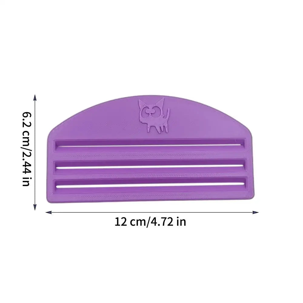 Cat Food Squeezing Practical Tool Pet Feeding Aid Compact Design Plastic Sanitary Materials Zero Waste Feeder Pet Feeding Oasis Select Purple