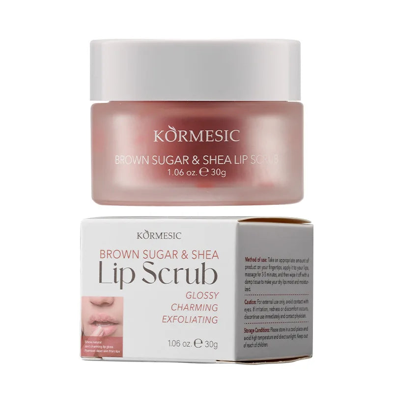 Moisturizing Lip Scrub – Brightens, Softens & Exfoliates Lip Scrub Oasis Select Brown Sugar
