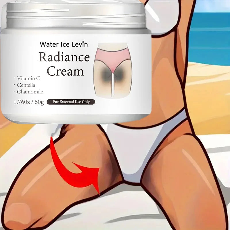 50g of Radiance Cream - Contains Vitamin C, for Private Areas, Underarms, Joints, Improves the Appearance of Melanin, and Illuminates the Skin Inside the Buttocks and Thighs Oasis Select