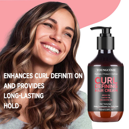 100ml Hair Sculpting Mousse Professional Curly Hair Styling Cream Natural Fluffy Curl Booster Defining Women Haircare Products Oasis Select Default Title