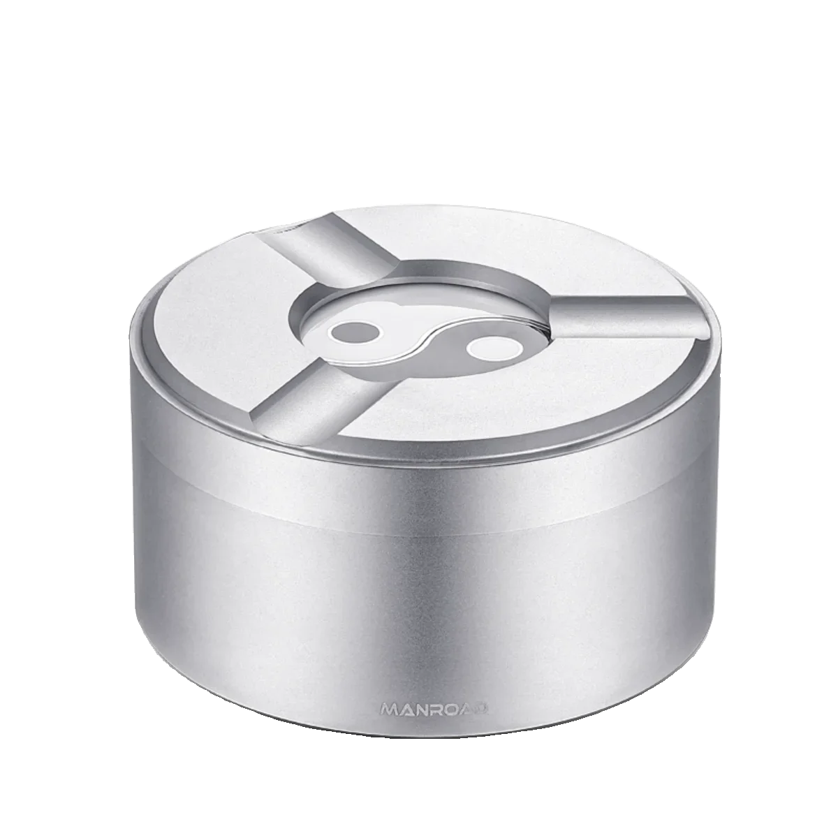 304 Stainless Steel Ashtray with Cover High-end Atmosphere Office Home Living Room Fully Sealed Anti-fly Ash Anti-odor Ashtray Oasis Select